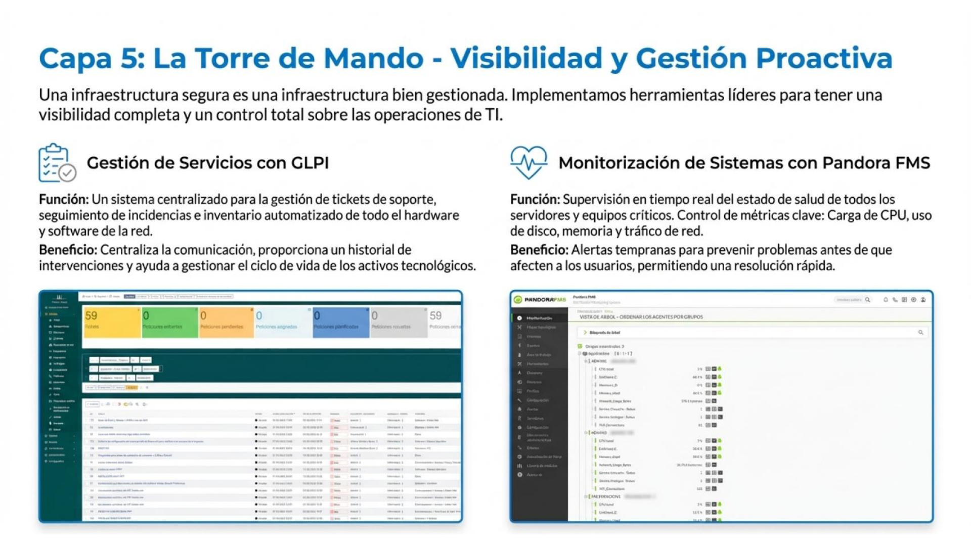 Capa 5 - GLPI y Pandora FMS